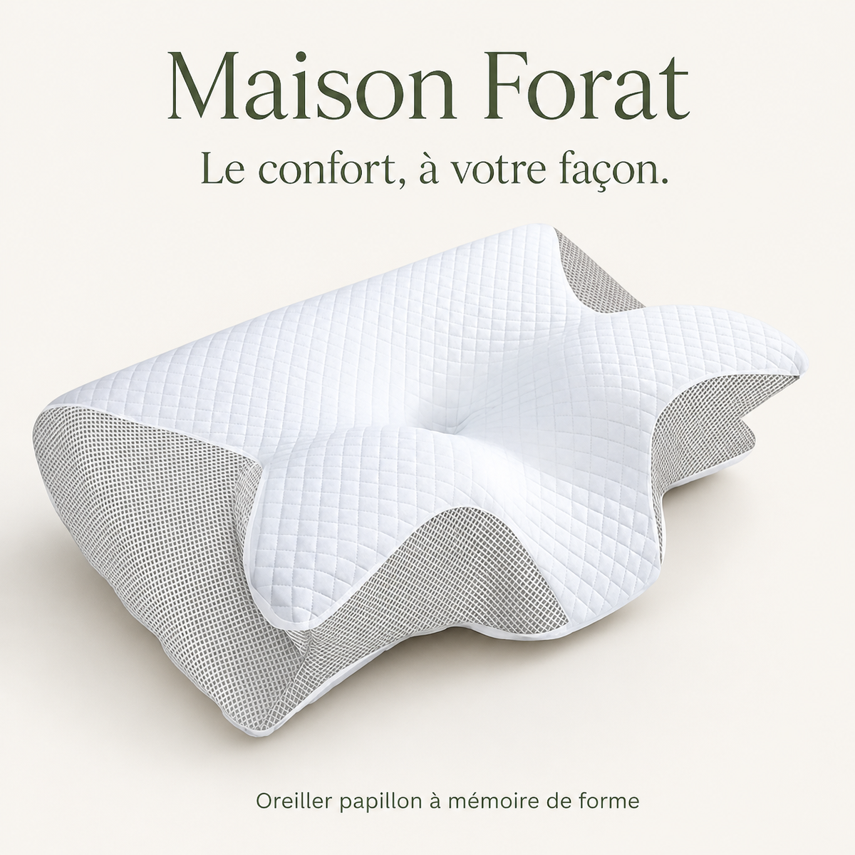 Maison Forat — oreiller papillon à mémoire de forme