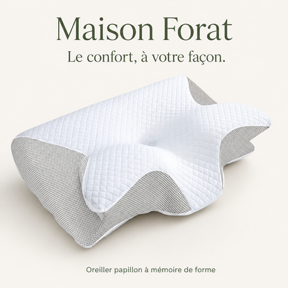 Maison Forat — oreiller papillon à mémoire de forme