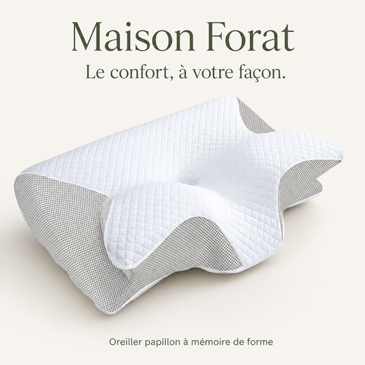 Maison Forat — oreiller papillon à mémoire de forme