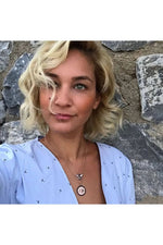 Honey Bee Pendant Necklace Silver